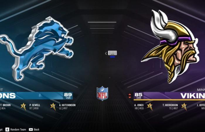 MIRAR EN VIVO: vista previa de Lions vs. Vikings, simulación de Madden 25