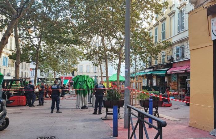 Un gran incendio en curso en la rue d’Aubagne, un herido leve