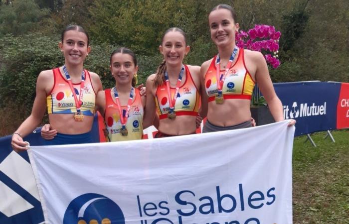 ¡Estos cuatro jóvenes atletas son ahora campeones de Francia de atletismo!