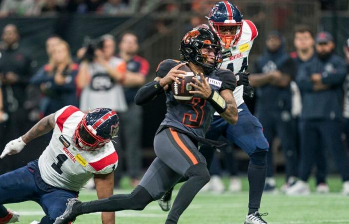 CFL: un ensayo fallido para los Alouettes, derrotados 27-3 por los Lions