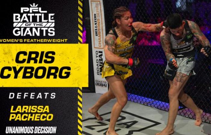 El legado de Cris Cyborg continúa y gana la decisión de capturar el título de Superlucha de la PFL y el quinto campeonato de MMA