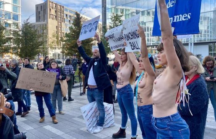 En París, una manifestación contra la violencia sexual.