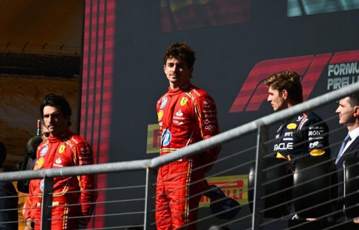 Leclerc hace triunfar a Ferrari, feroz batalla entre Norris y Verstappen