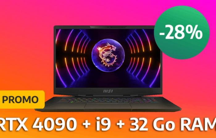 ¡Esta monstruosa computadora portátil para juegos con RTX 4090 y Core i9 tiene un 28% de descuento en Fnac!