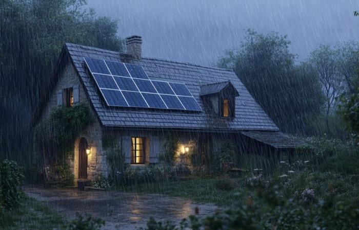 Científicos chinos desarrollan un panel solar ideal para los bretones: funciona con gotas de lluvia