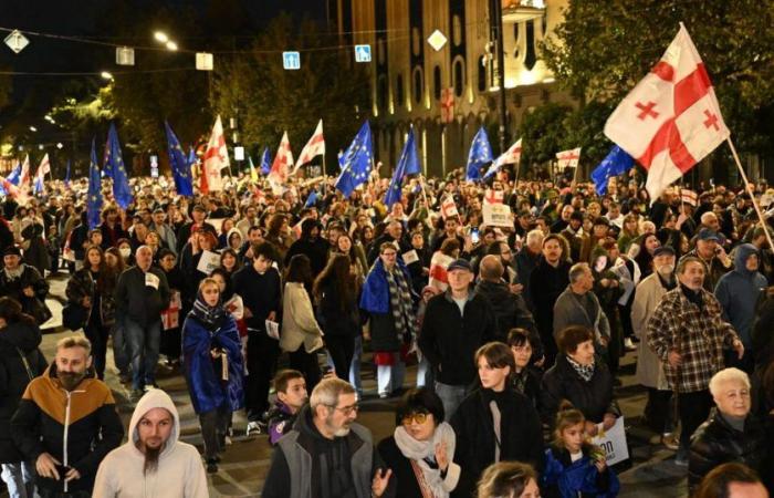 Gran manifestación proeuropea en Tbilisi antes de las elecciones legislativas