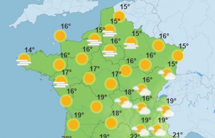 Tiempo templado, antes del frescor y la lluvia: el tiempo de la semana en Francia