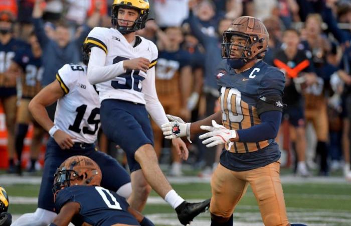 La derrota de Michigan en Illinois trajo recuerdos de la victoria de Notre Dame en 2014 contra los Wolverines