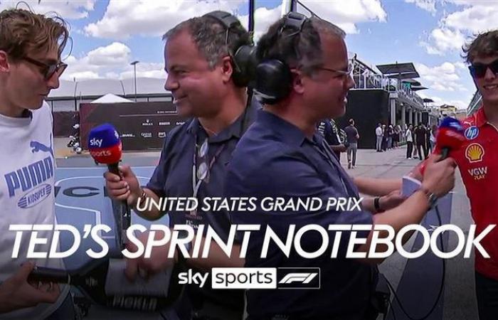 Sprint del GP de Estados Unidos: Max Verstappen pone fin a la sequía de victorias mientras su rival por el título Lando Norris queda tercero después del drama tardío | Noticias F1