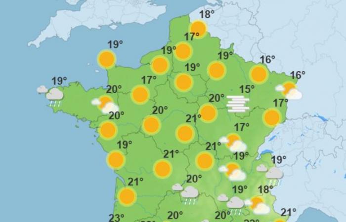 Tiempo templado, antes del frescor y la lluvia: el tiempo de la semana en Francia