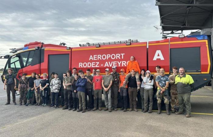 Los cazadores de Aveyron capturan liebres en la pista