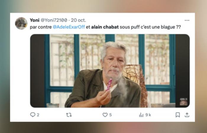 Adèle Exarchopoulos y Alain Chabat causan polémica al fumar una calada en el último vídeo de Squeezie