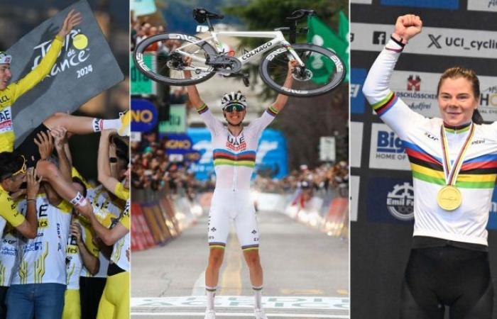 Ciclismo. Ranking UCI – Pogacar, Kopecky, UAE… los ganadores de la temporada 2024