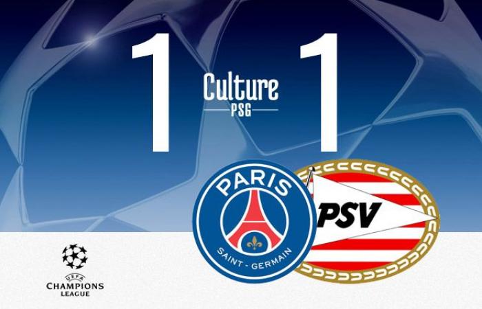 Partido: PSG/PSV (1-1), este París desperdicia demasiado