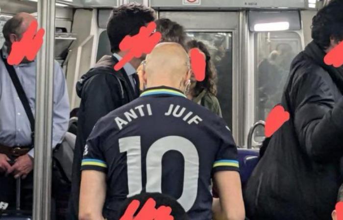 Detenido en París el hombre que vestía una camiseta “antijudía” en el metro