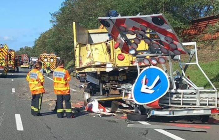 Un vehículo pesado choca con una furgoneta de Vinci Autoroutes: “Muy conmocionado”, el patrullero se salvó de lo peor