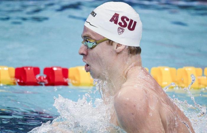 Léon Marchand domina los 200 metros combinados en su segundo día en Incheon