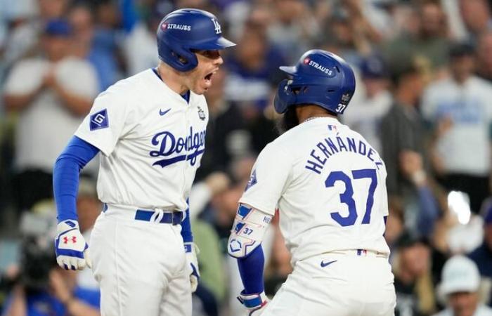 Tres jonrones ayudan a los Dodgers a vencer a los Yankees