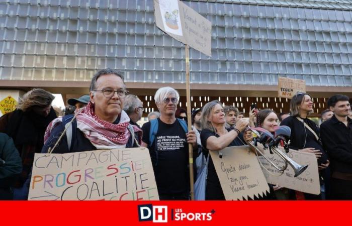 Elecciones municipales 2024: en Gante, cientos de manifestantes para denunciar la alianza con el N-VA