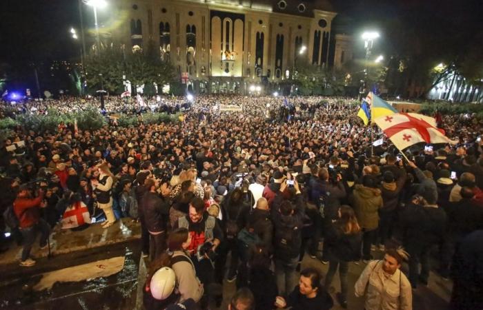 Georgia | Manifestación contra elecciones legislativas “robadas” por el oficialismo