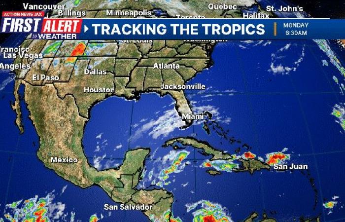 Los modelos de pronóstico siguen siendo inconsistentes sobre el desarrollo del Caribe – 104,5 WOKV