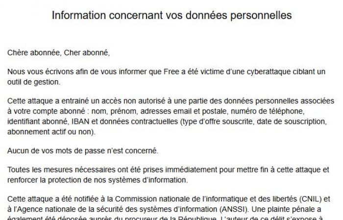 Free confirma la filtración de “IBAN de determinados suscriptores”