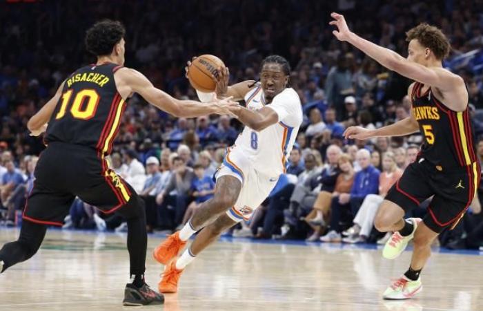 Oklahoma City Thunder domina a Atlanta en la NBA, Brooklyn y Portland logran su primer éxito