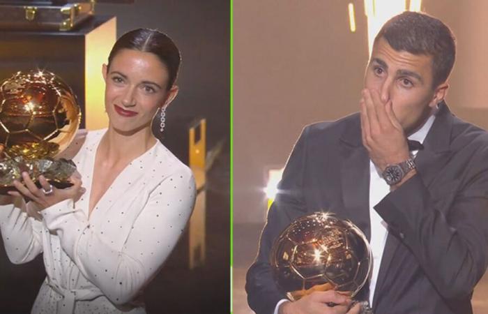 Rodri supera a Vinicius por el Balón de Oro, Aitana Bonmati se triunfa entre las mujeres