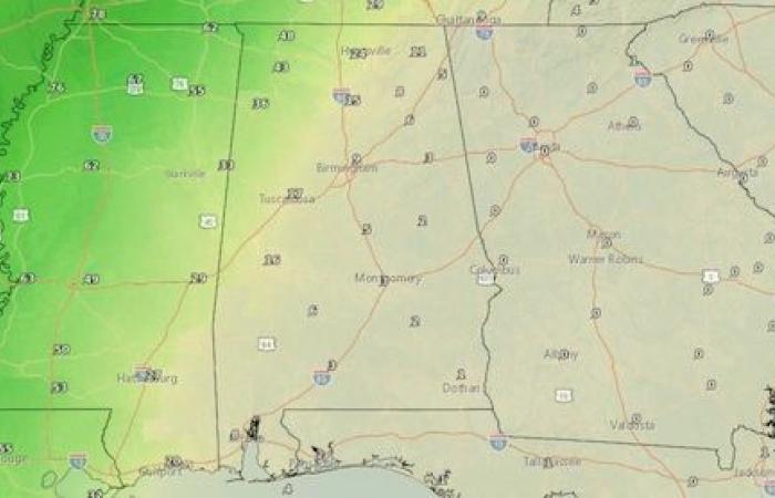 Alabama tiene una pequeña posibilidad de lluvia esta semana: ¿aliviará la sequía?