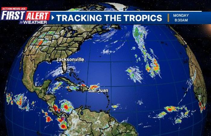 Los modelos de pronóstico siguen siendo inconsistentes sobre el desarrollo del Caribe – 104,5 WOKV