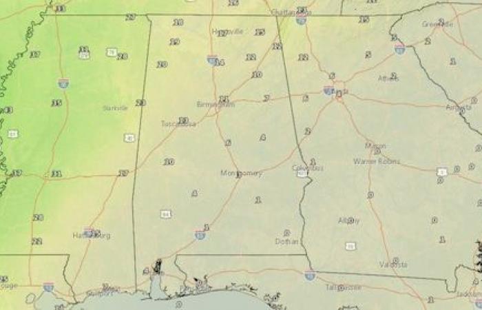 Alabama tiene una pequeña posibilidad de lluvia esta semana: ¿aliviará la sequía?