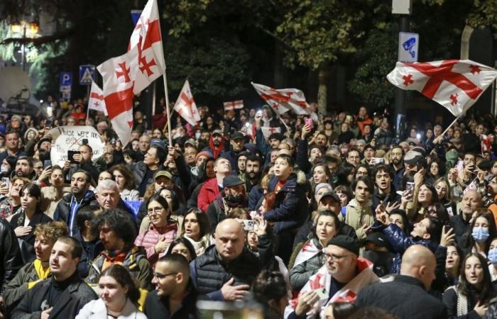 Georgia | Manifestación contra elecciones legislativas “robadas” por el oficialismo