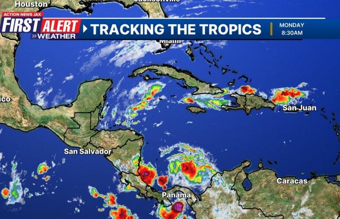 Los modelos de pronóstico siguen siendo inconsistentes sobre el desarrollo del Caribe – 104,5 WOKV