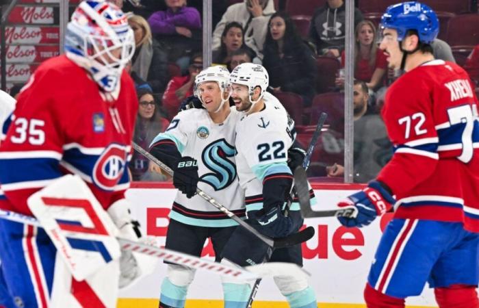 NHL: Una goleada magistral de los Canadiens contra el Seattle Kraken