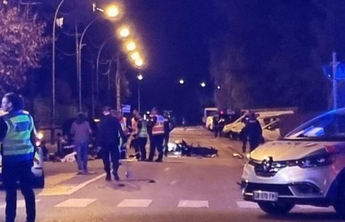 Un motociclista murió y una persona en un scooter resultó gravemente herida.