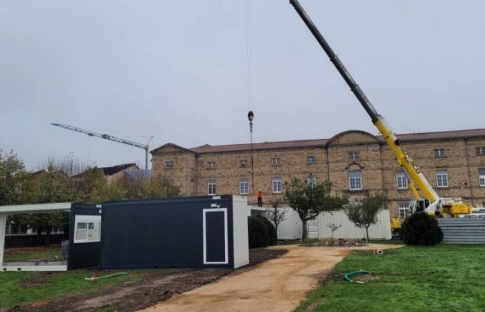 La Chartreuse, 3 semanas después del incendio, llegan las estructuras modulares