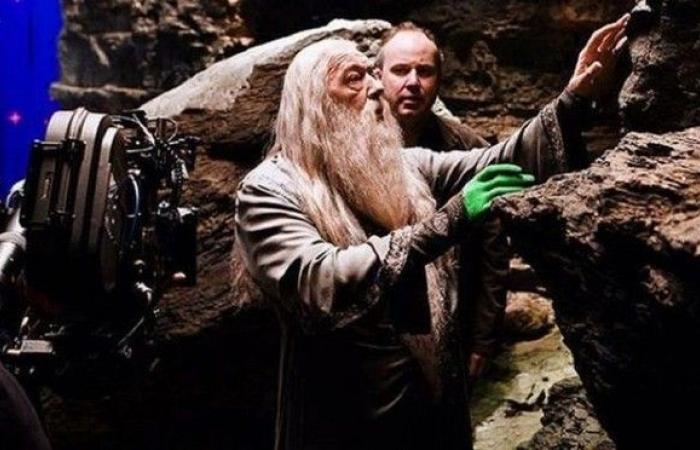 18 encantadoras imágenes detrás de escena de las películas de Harry Potter