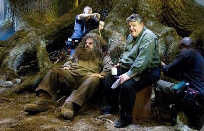 18 encantadoras imágenes detrás de escena de las películas de Harry Potter