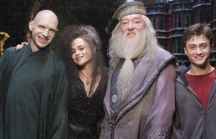 18 encantadoras imágenes detrás de escena de las películas de Harry Potter