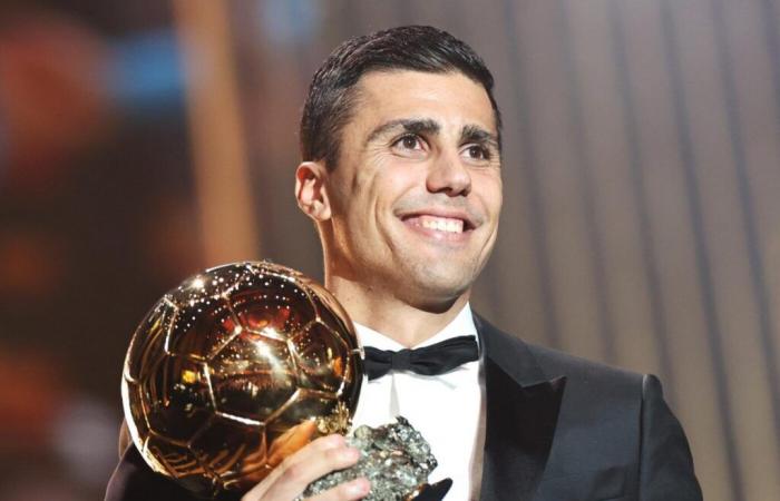 Rodri y su cámara de amigos Vinícius Junior tras el Balón de Oro – Balón de Oro 2024