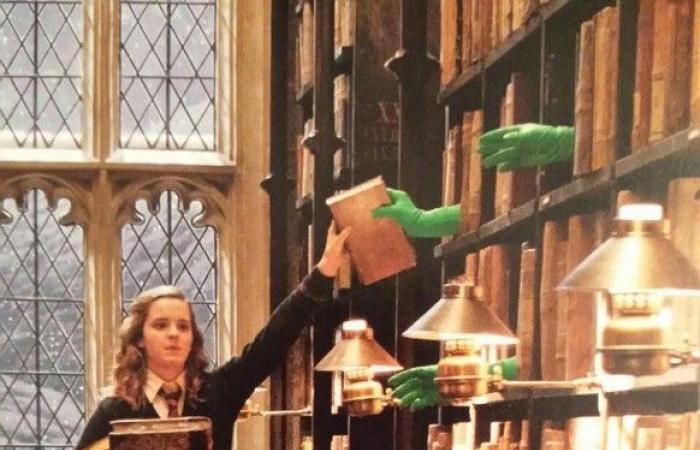 18 encantadoras imágenes detrás de escena de las películas de Harry Potter