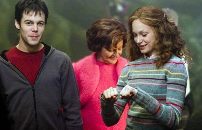 18 encantadoras imágenes detrás de escena de las películas de Harry Potter