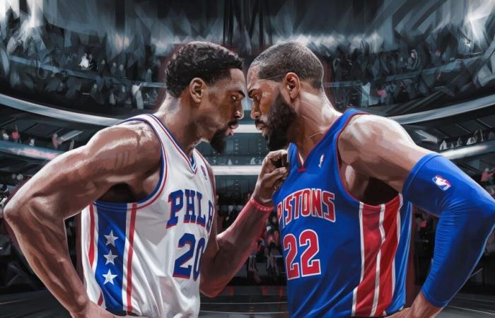 76ers vs Pistons, un partido de la NBA para seguir