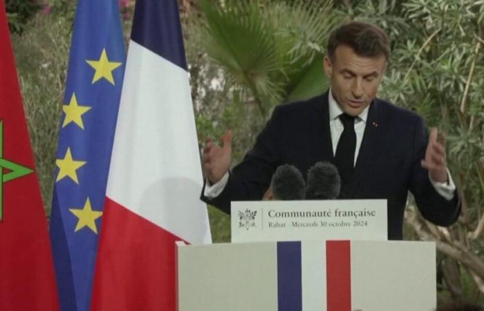 La broma de Emmanuel Macron ante la comunidad francesa en Marruecos