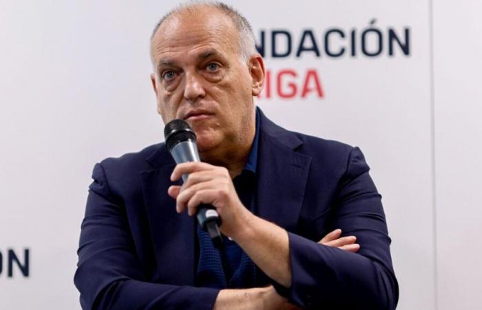 El increíble ataque de presión de Javier Tebas a Gianni Infantino