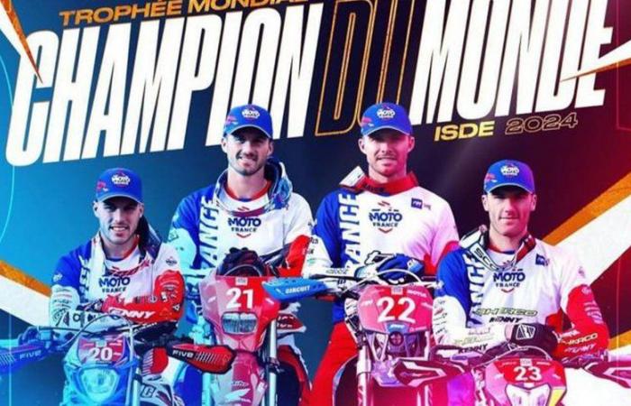 La hazaña de Tarnais Julien Roussaly, campeón del mundo de moto enduro y medallista de oro