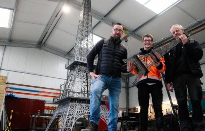 En el Marne construyen su propia Torre Eiffel como truco publicitario