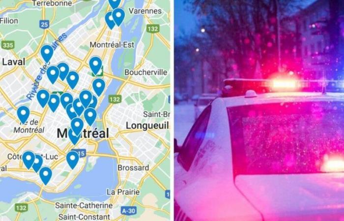 Asesinatos en Montreal: este mapa muestra exactamente dónde y cómo tuvieron lugar en 2024