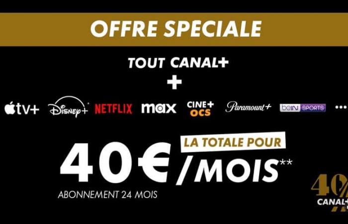 CANAL+: una oferta “total” a 40 euros para mayores de 40 años