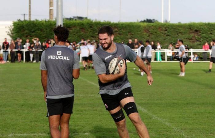 “Volver a Ariège me trae muchos recuerdos”, Clément Vergé habla de su carrera durante el entrenamiento trasladado del Stade Toulouse a Saverdun